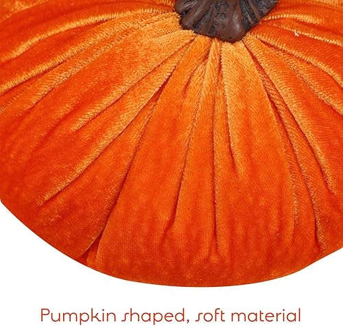 Miniatura 5 de Toyvian Almohadas de calabaza de Halloween, almohada de calabaza de Acción de Gracias, decoración de otoño, almohadas de calabaza rellenas 3D para