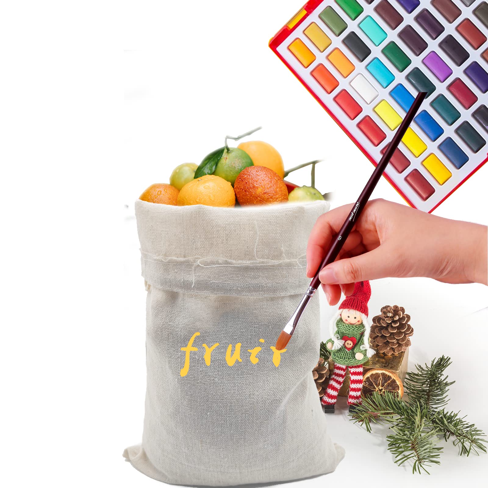 50 Sacchetti Di Iuta Con Coulisse 9x12cm - Per Matrimoni, Compleanni, Bomboniere E Fai Da Te - Foto 13