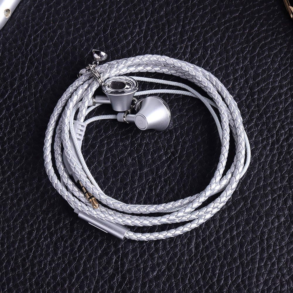 auricolari in metallo con auricolari microfonici