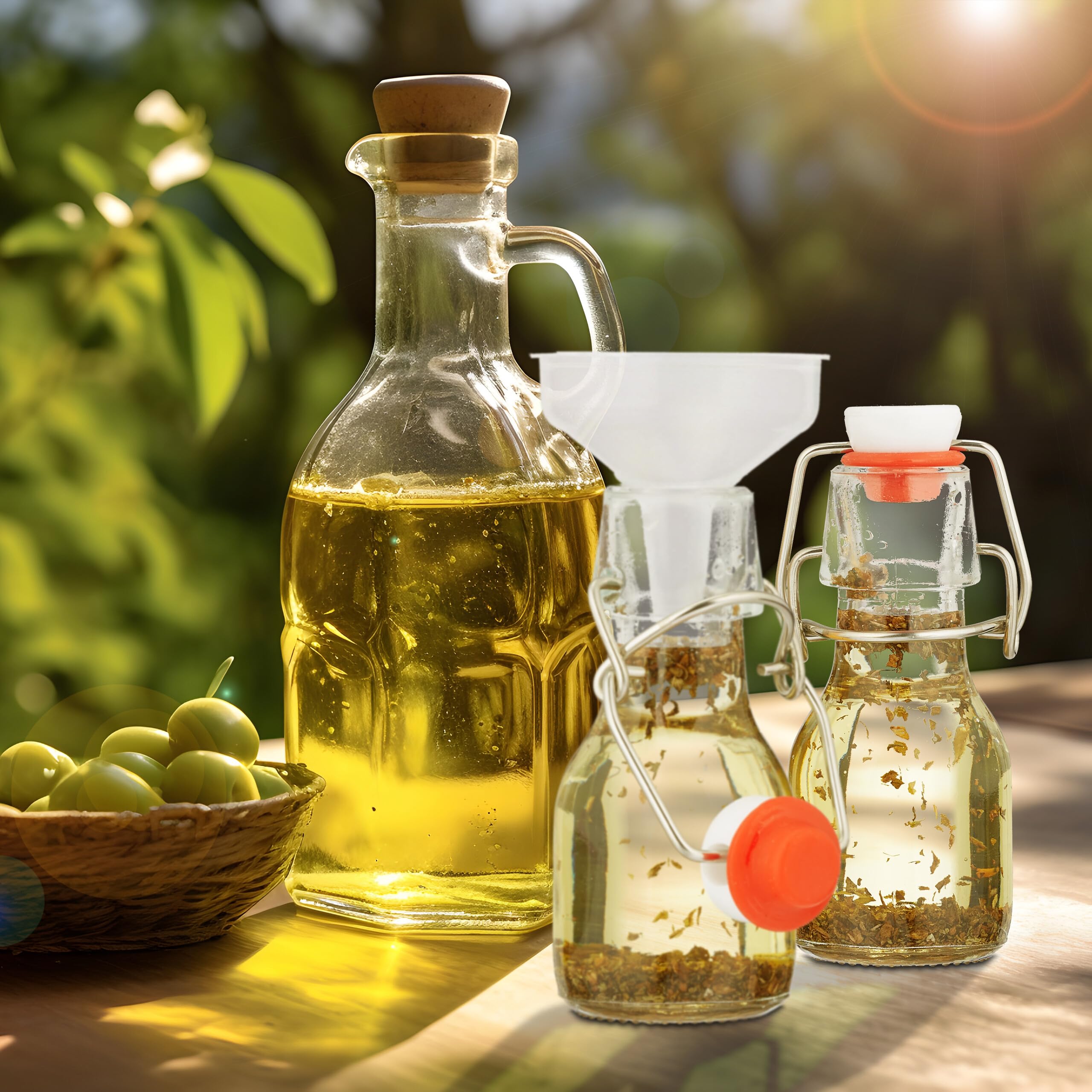 Relaxdays Set 25 Bottigliette in Vetro per Bomboniere Liquori o Olio, Bottiglie 50 ml, con Tappo Ermetico, Trasparente