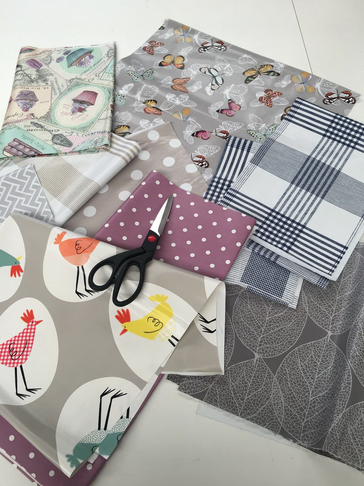 Jolee Tablecloths Multi Jolee Fabrics 2Kg Bag Of Pvc Vinyl Offcuts, Remnants, Roll Ends, Scrap Bundle For Craft Use