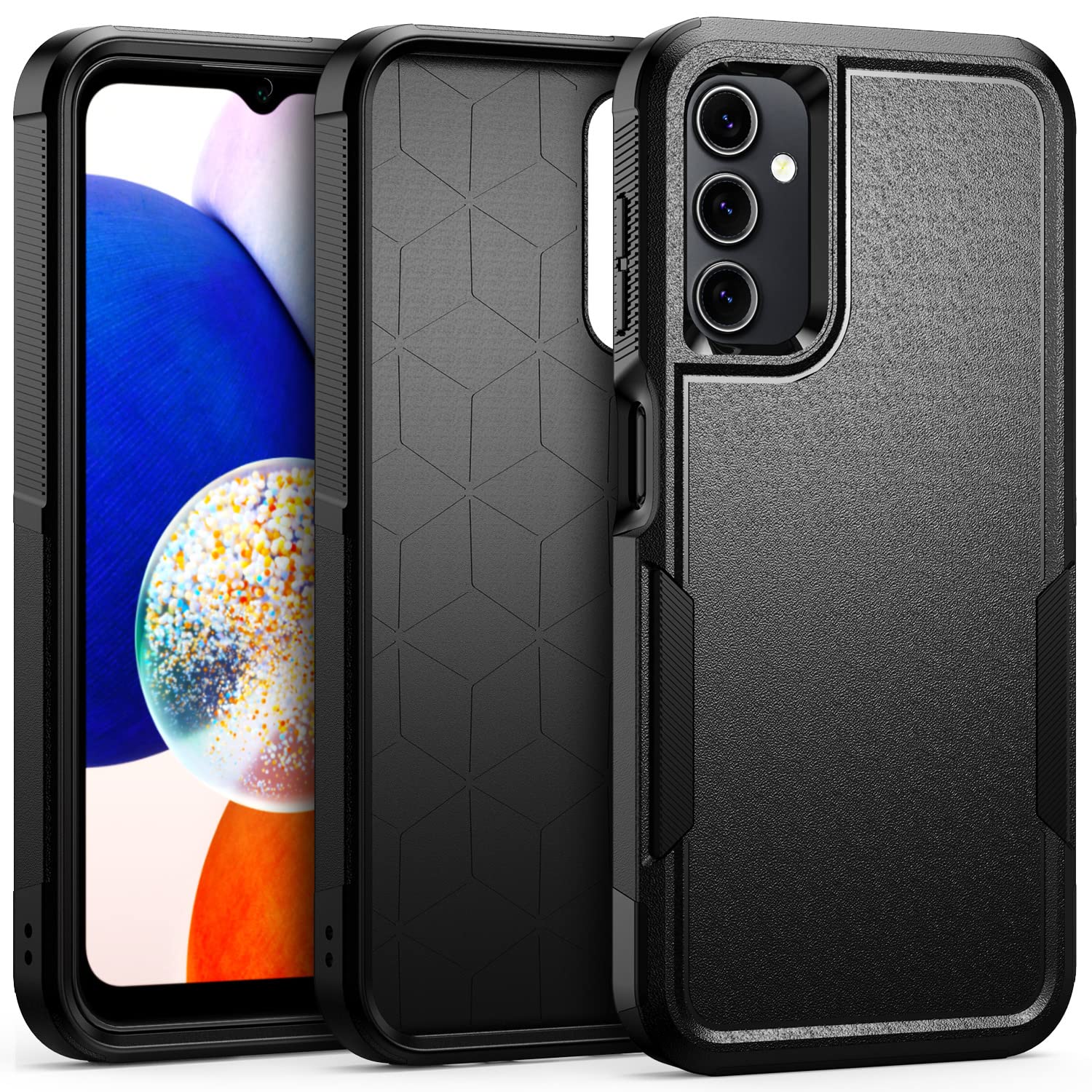 Raysmarkfor Samsung Galaxy A14 5G Case, [Shockproof] Military Grade Proof Protection [Dropproof] Rugged Protective Heavy Duty Phone Case Cover for Samsung Galaxy A14 5G (Black)