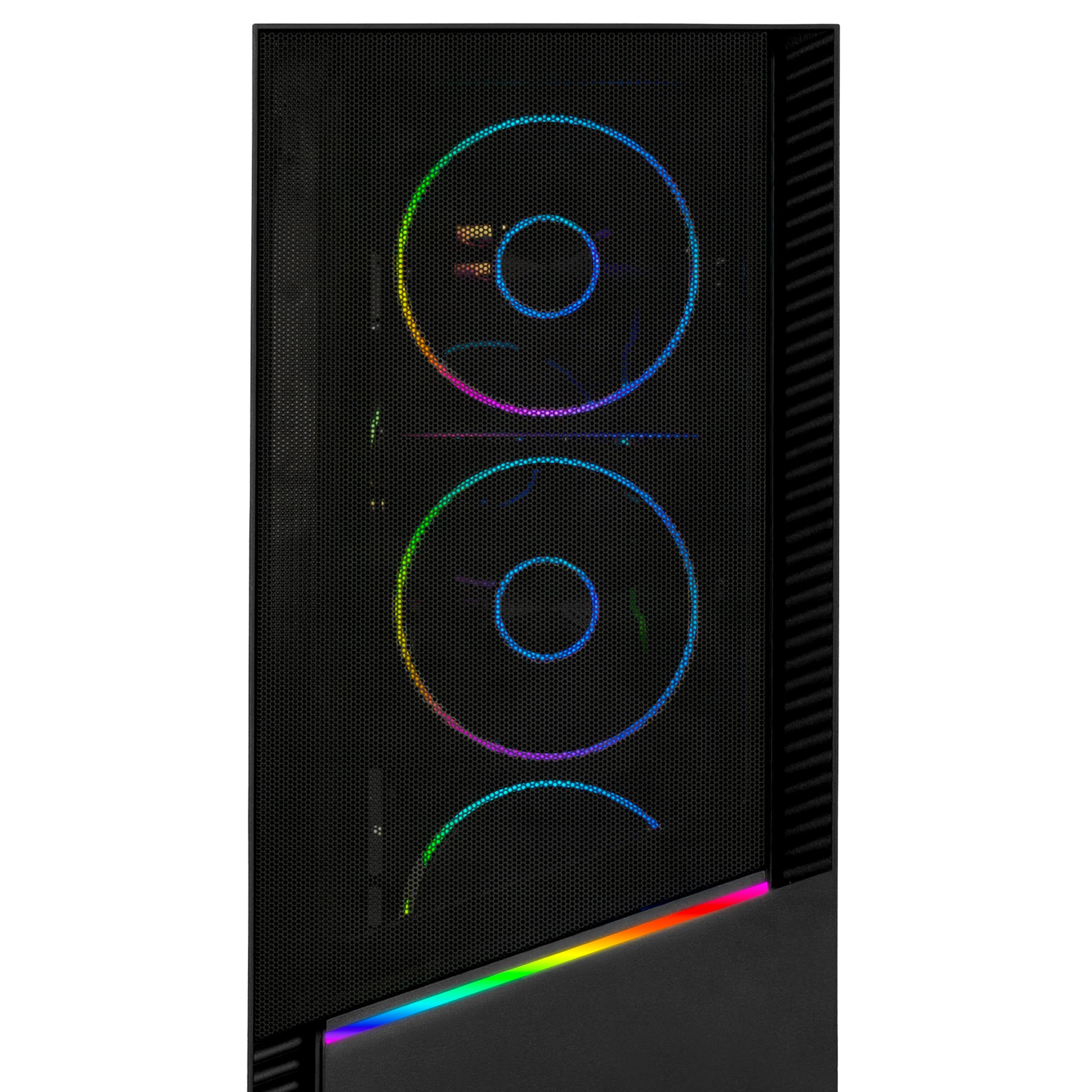 YEYIAN PC Gamer Elara | Processore AMD Ryzen 7 7800X3D Gaming 8 Core a 5,0 GHz | Scheda grafica NVIDIA GeForce RTX 5070 12GB GDDR7 | 32GB DDR5 6000MHz | SSD 1TB NVMe Gen4 | Win 11 Pro