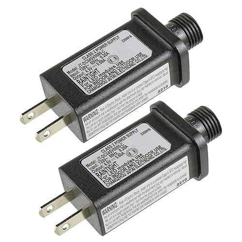 SIGANDG Transformador LED de repuesto clase 2 fuente de alimentación para cadena de luces de Navidad decoraciones inflables controlador LED IP44