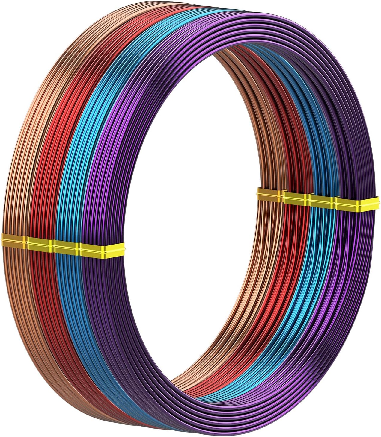 131ft/ 40m Color Aluminum Craft Wire, Thin Metal Wire for Craft, 18 Gauge 1mm Flexible Bendable Metal Wire for Jewellery Making, Floral Making, Sculpting, Wrapping and DIY Crafts