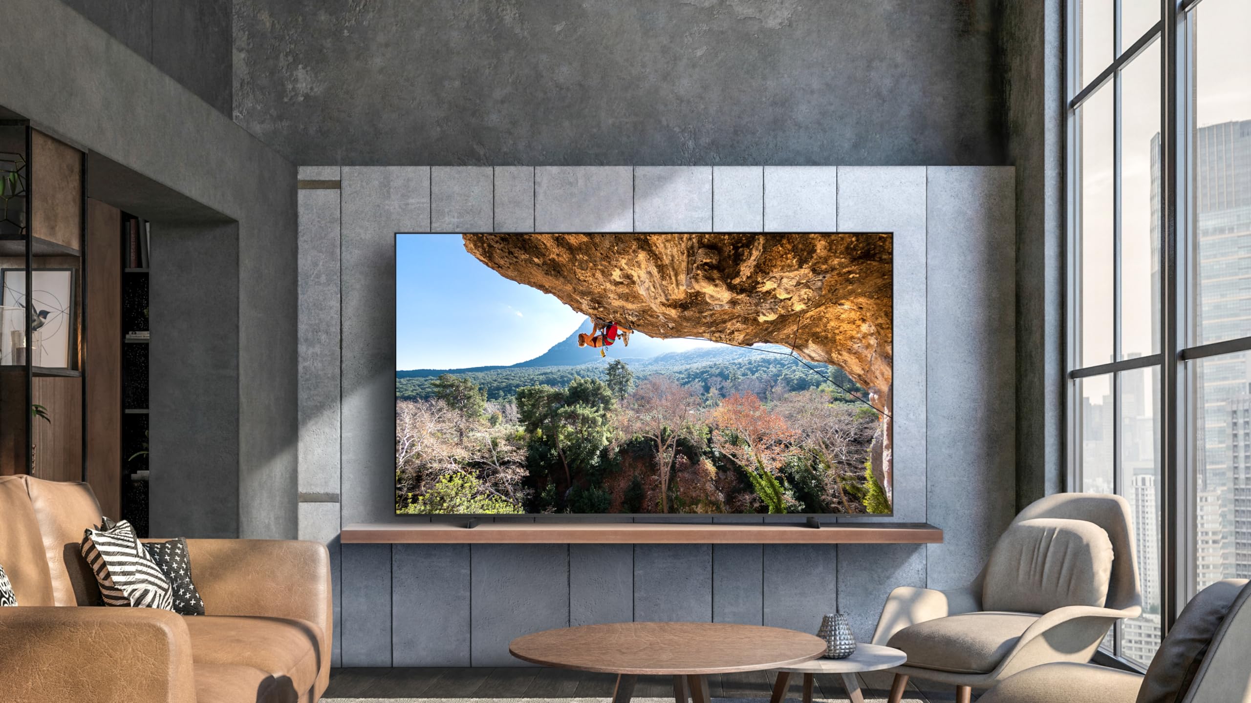 Samsung Crystal UHD 4K DU9079 Fernseher 98 Zoll (249 cm), AI mit Gaming-Hub, Fussball-optimiertes Heimkino, Smart TV mit Alexa, Knox Security, 3D Surround Sound & Q-Symphony, KI TV