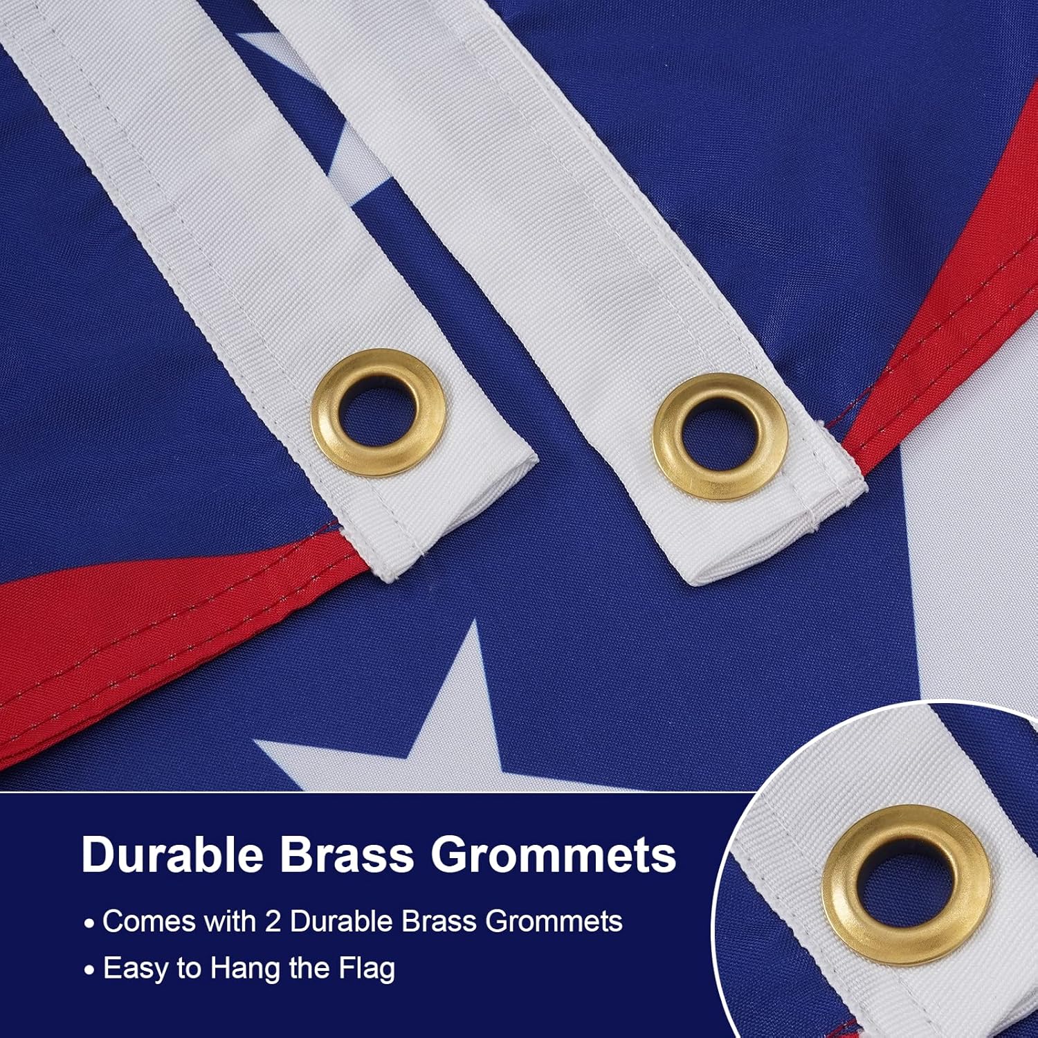 SYII Ohio State Flag 3x5 Feet, Double Sided 3 Ply Ohio Flags with 2 Brass Grommets, Heavy Duty Polyester Vivid Color Outdoor Banner - Image 4