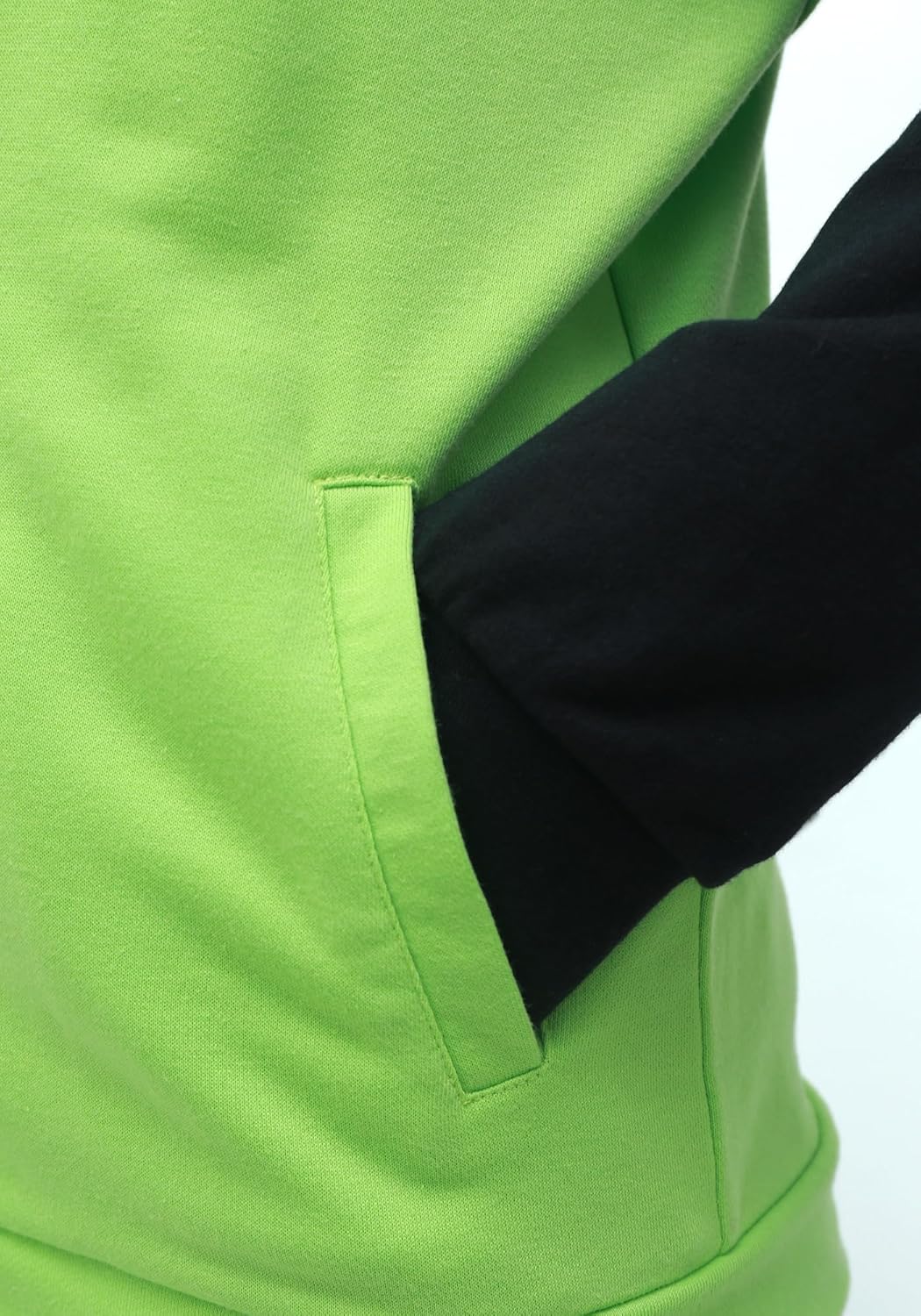 C-ZOFEK Cosplay Hoodie Jacket Mens Womens Green Coat with Ears for Christmas Costume - Image 7