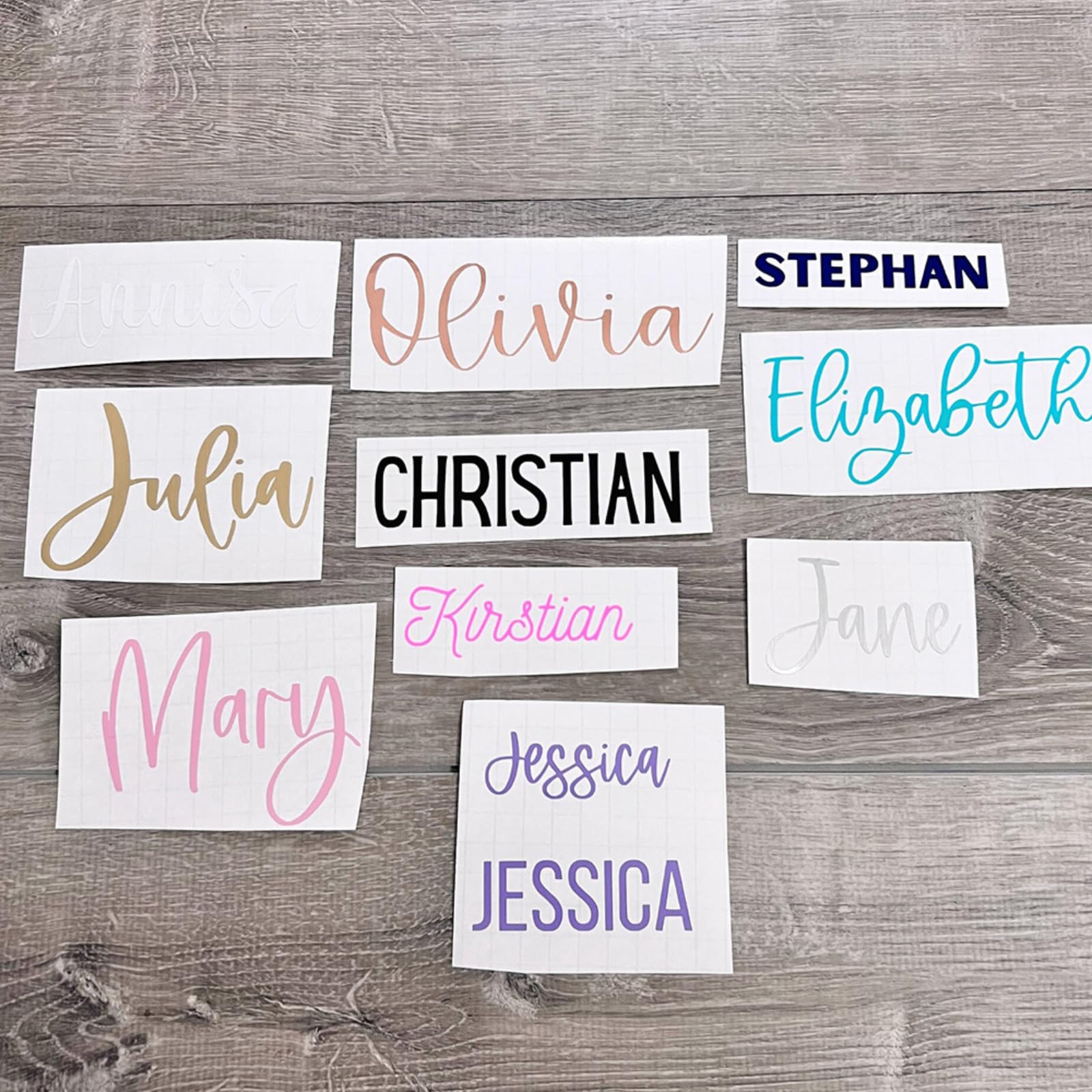 Adesivi Trasparenti Personalizzati Con Nome - Impermeabili E - Foto 6