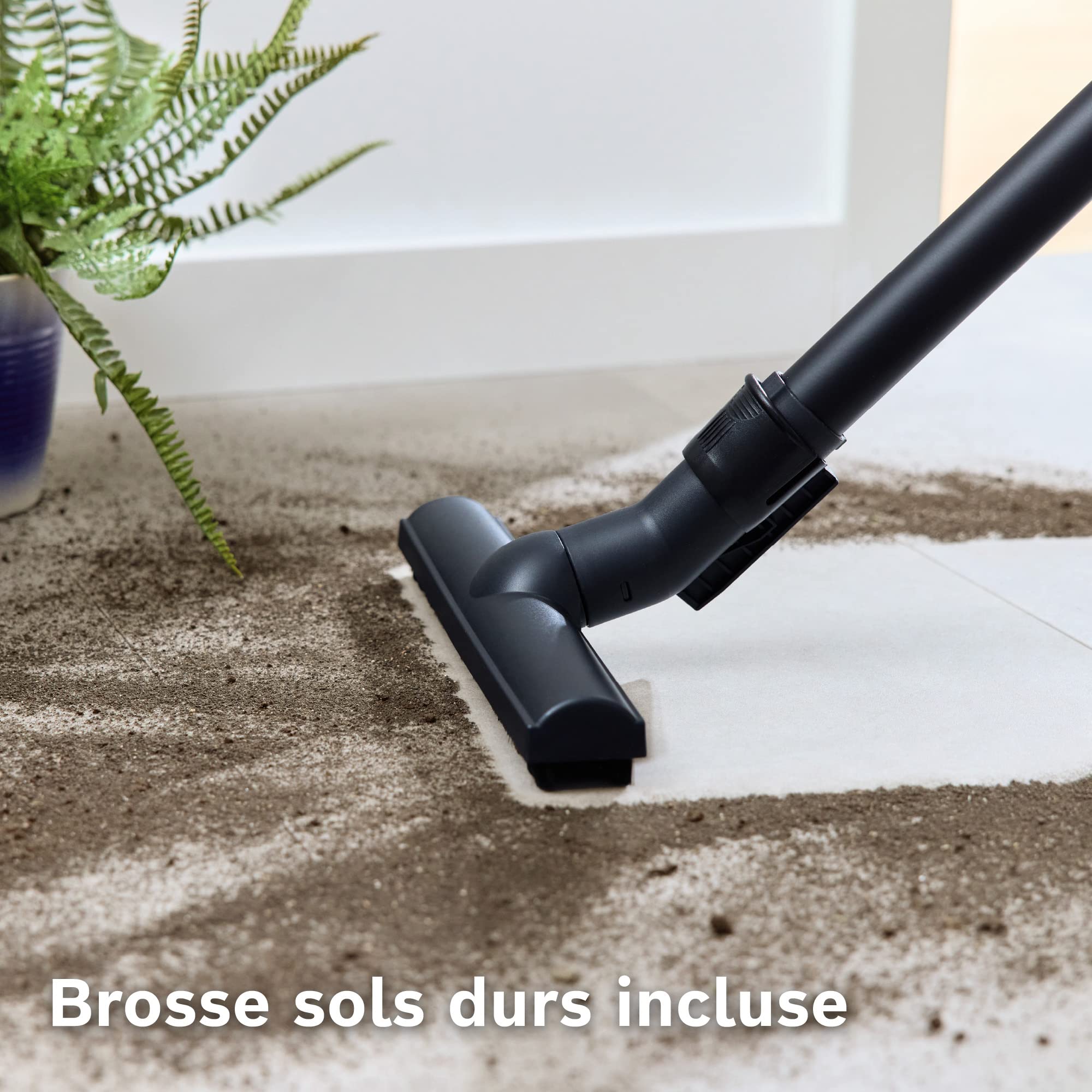Bosch Electroménager Série 4, BGL38BA2H, aspirateur traîneau avec Sac, Compact et léger, Sac à poussière XL 4L, Filtre hygiénique PureAir Lavable, Rayon d'action 10 m, Noir