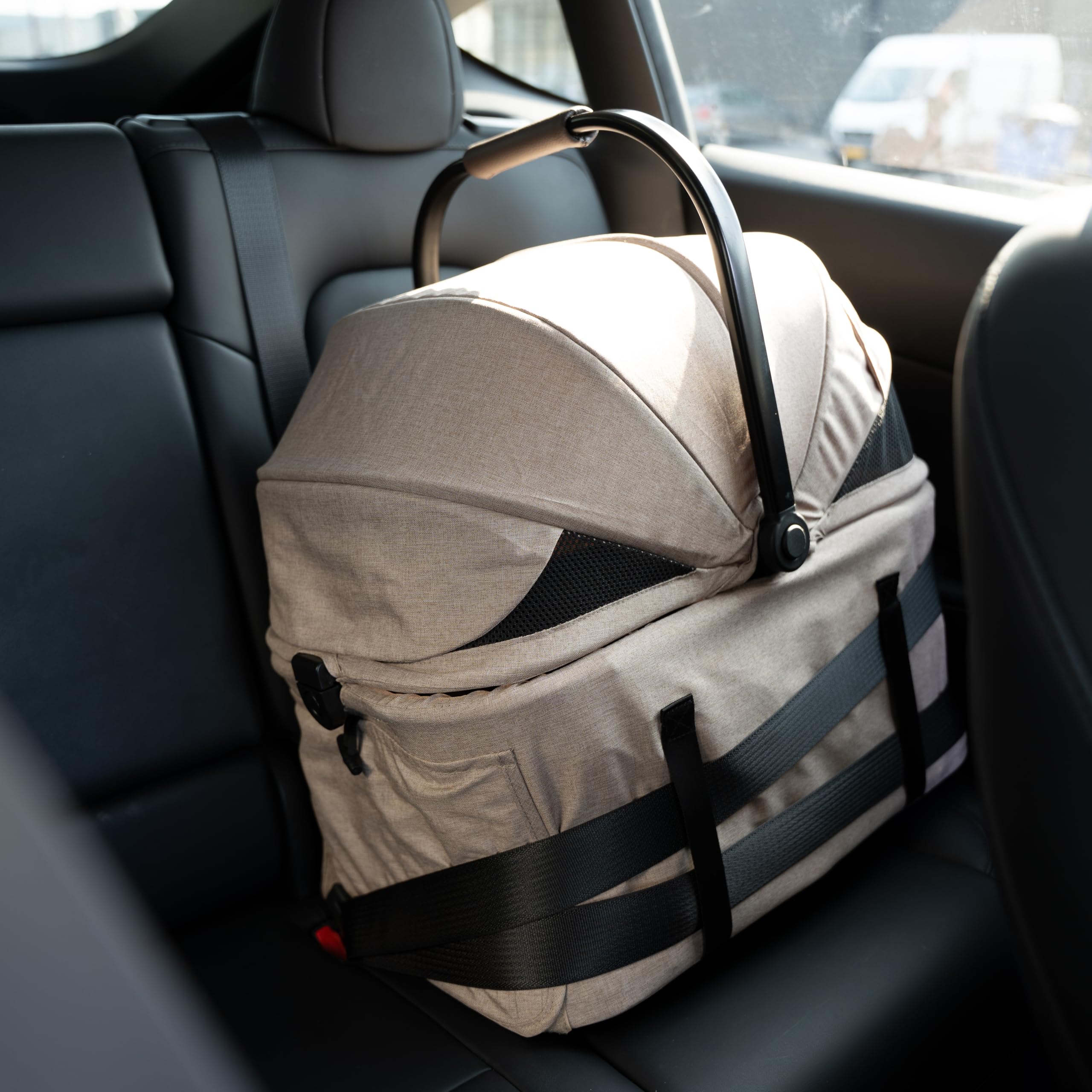 Passeggino compatto per animali Innopet Nomad - Passeggino pieghevole e leggero per cani e gatti fino a 20 kg - Trasportino per animali, seggiolino auto e passeggino 3in1