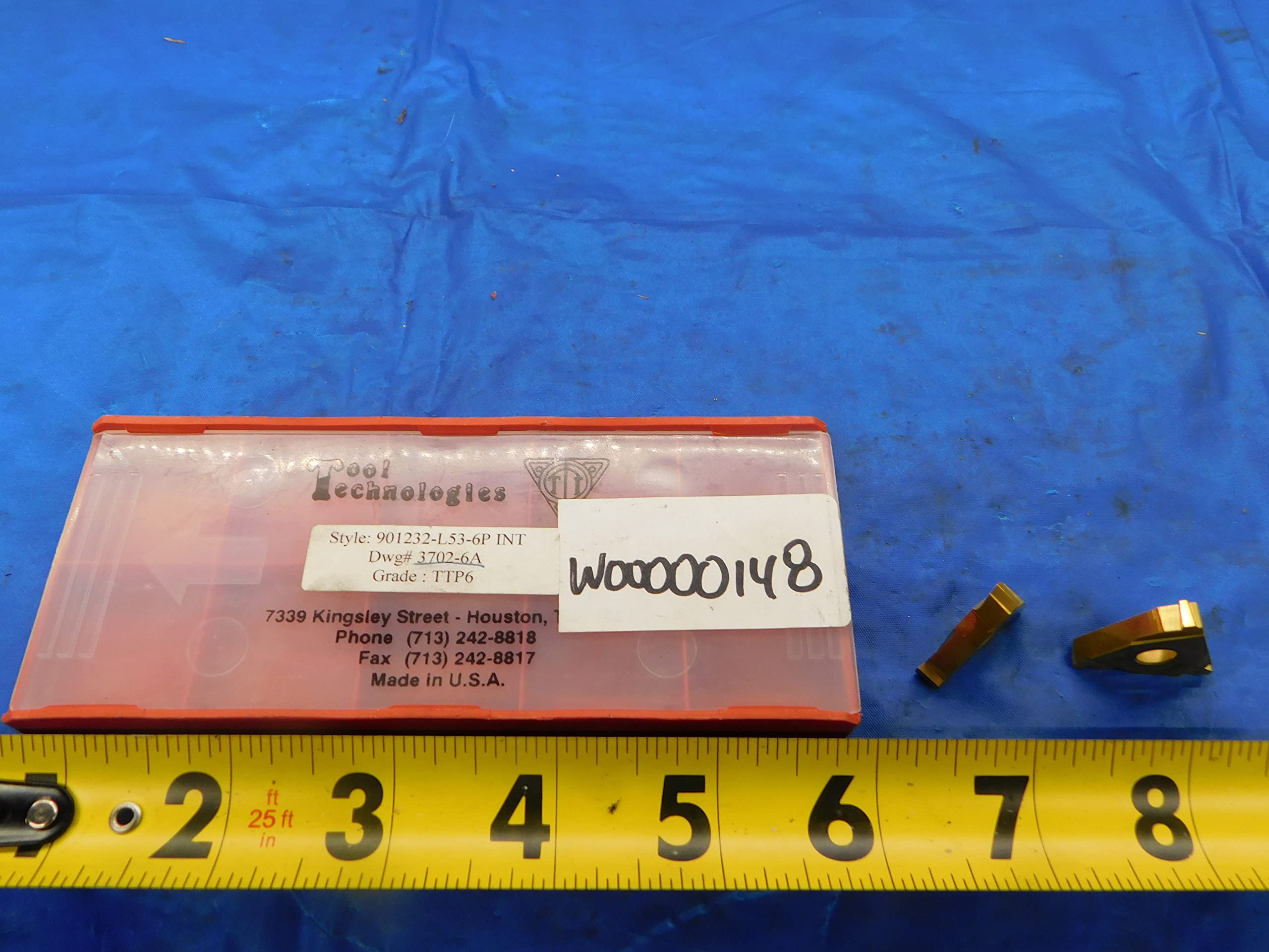 2PCS Tool Technologies 901232-L53-6P INT TTP6 TiN Carbide Inserts 3702-6A USA - FAX-MB6046