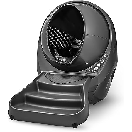 Litter-Robot 3 Connect & Ramp by Whisker - Automatic, Self-Cleaning Cat Litter Box, WiFi Enabled, Works with Any Clumping Litter, Designed & Assembled in USA