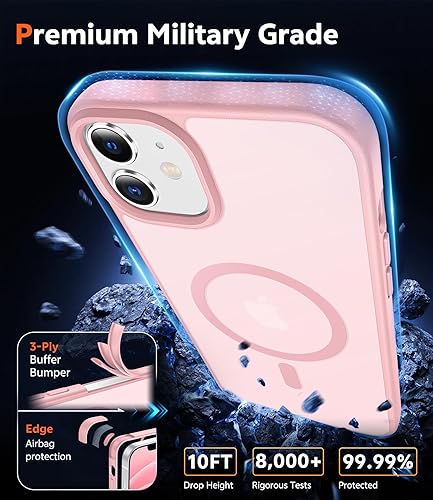 Miniatura 26 de Fntcase Funda para iPhone 15 Plus y 14 Plus de 6.7 pulgadas, magnética, a prueba de golpes de grado militar, antiamarilleo, delgada, protectora
