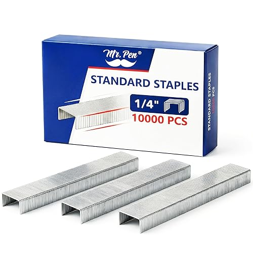 Mr. Pen- Staples for Staple Gun, 20 Sheets, 1/4 inch,