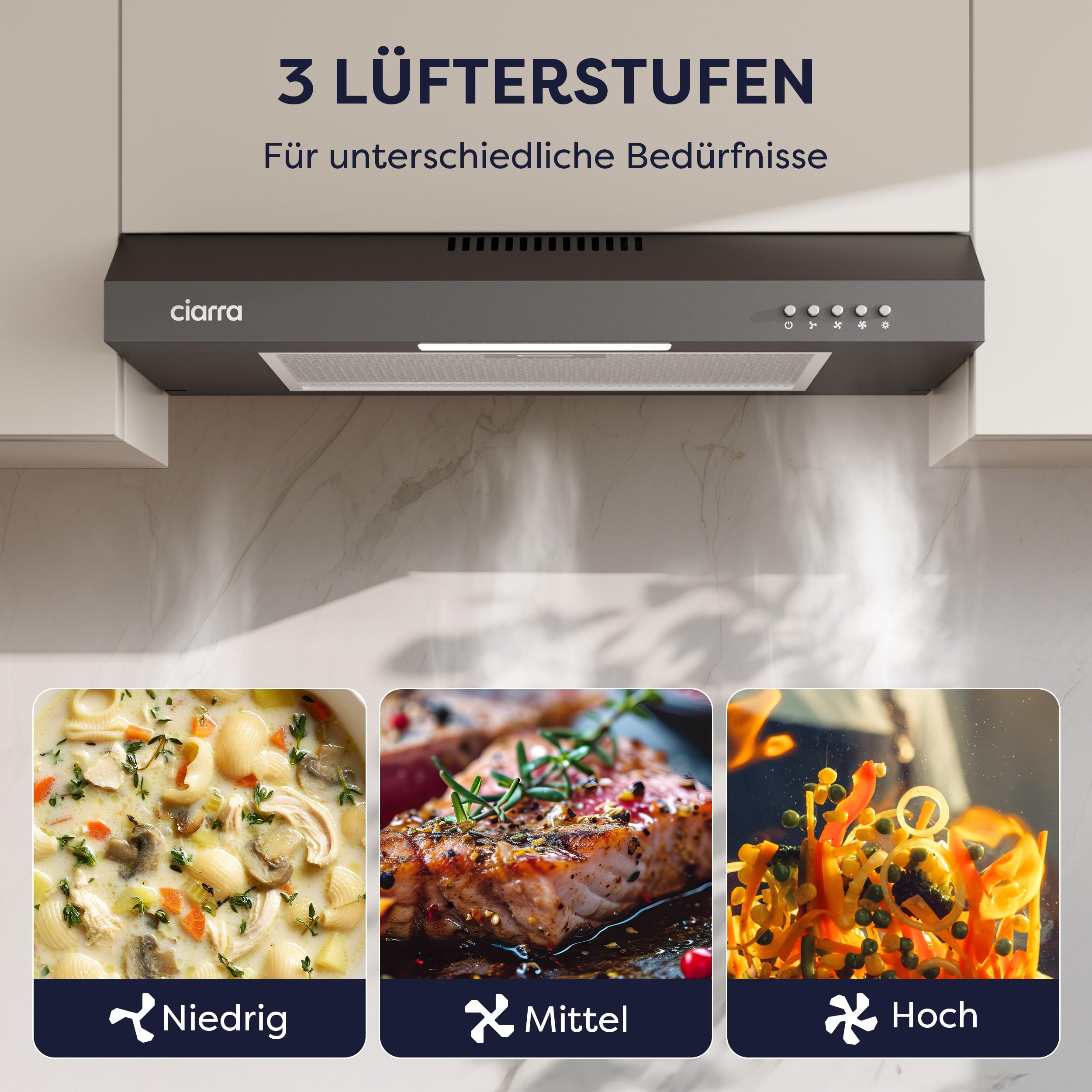 Ciarra Dunstabzugshaube – Bild 4