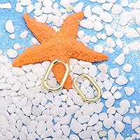 Vista 11 de 1 Inch Chunky Oval Hoop Huggie Earrings Sterling Silver Earrings for Women