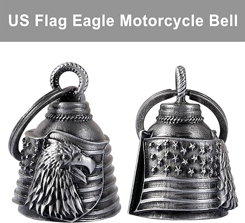 Miniatura 3 de Campana de motocicleta para motociclista para hombres y mujeres, campana de ángel con colgador de campana, accesorios de motocicleta