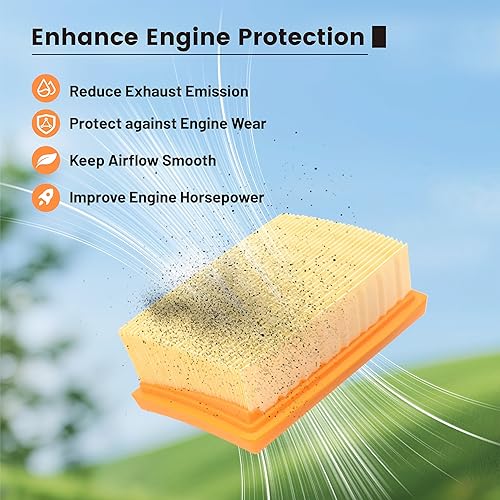 Miniatura 5 de Filtro de aire TS400 con kits de ajuste de bujías para STHIL TS 400 Sierra de corte de hormigón Reemplazar 4223-141-0300