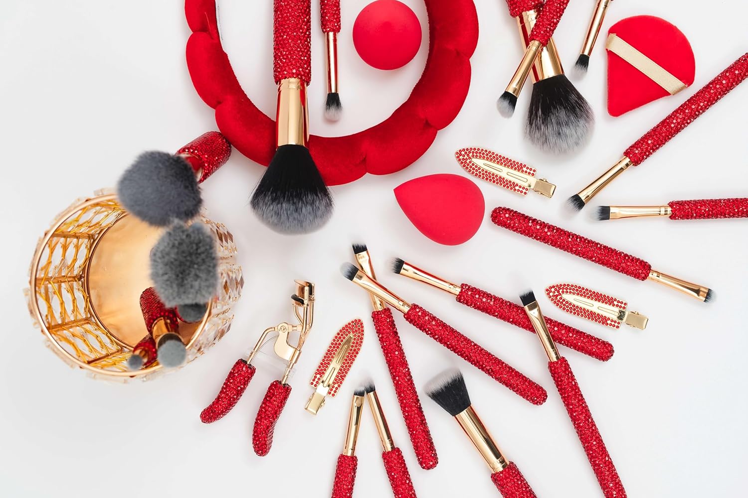 Glitz & Glam | Collection Brush Set (Cherry Mega Bling, 31 Pcs)