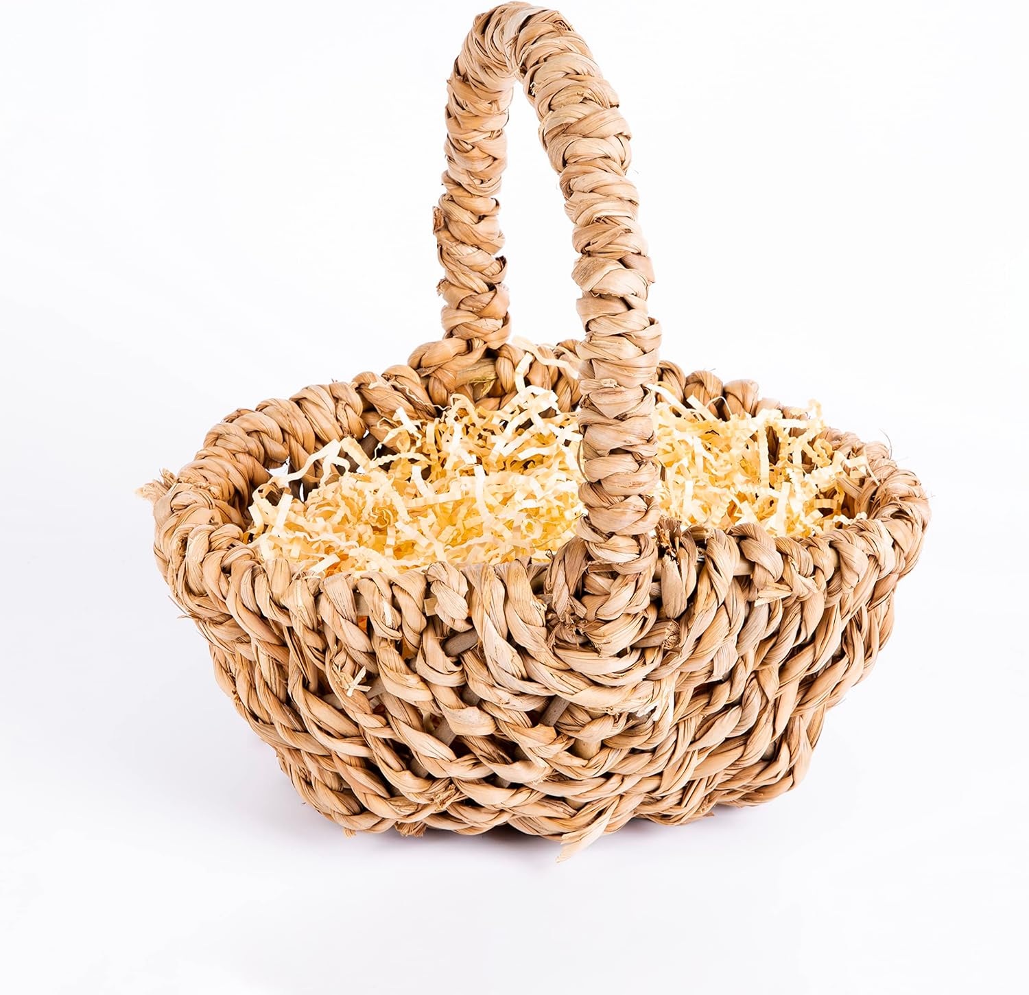 Grassrope Wedding Flower Girls Basket Easter Egg Hunting Basket Toy