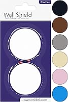 Vista 8 de Protectores de pared de silicona para pomos de puerta, color marfil, placa redonda autoadhesiva, almohadillas para parachoques de puerta