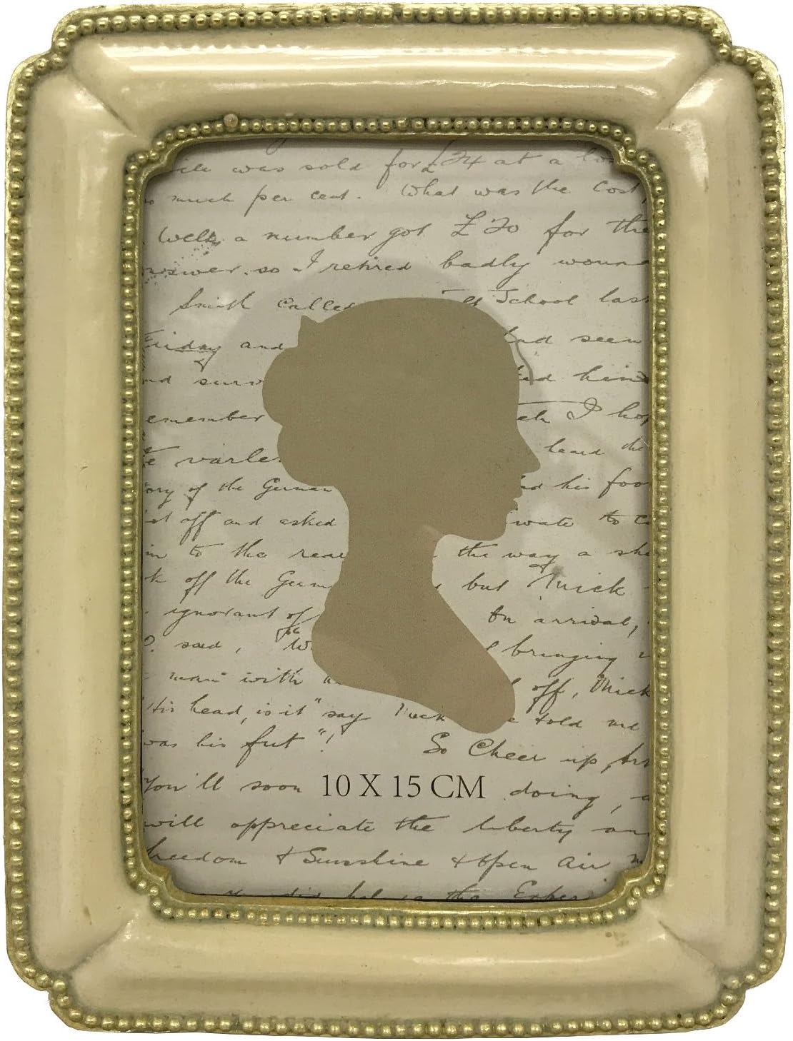 Maruwa Trade 400850601 Classic Photo Frame, Rectangular, Large, Cream