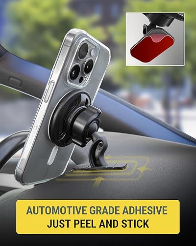 Miniatura 5 de Scosche - Soporte magnético MagicMount SMSDV-SP para teléfono celular, soporte magnético para dispositivos móviles MagSafe, montaje en