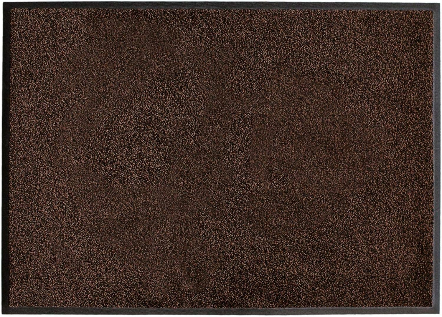 Iron-Horse Washable Commercial-Grade Entrance Mat, Brown and Black 3x5 Industrial Floor Mat with Kleated Back