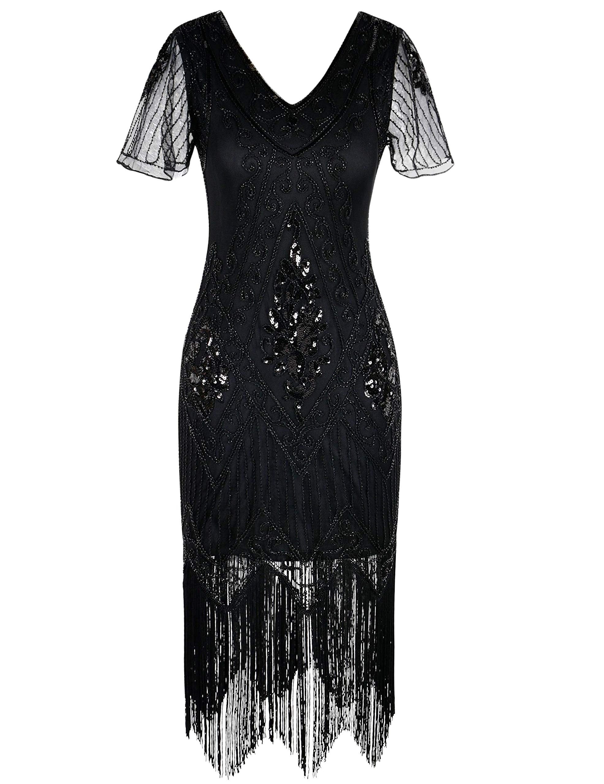 PrettyGuide Women's 1920s Dress Sequin 