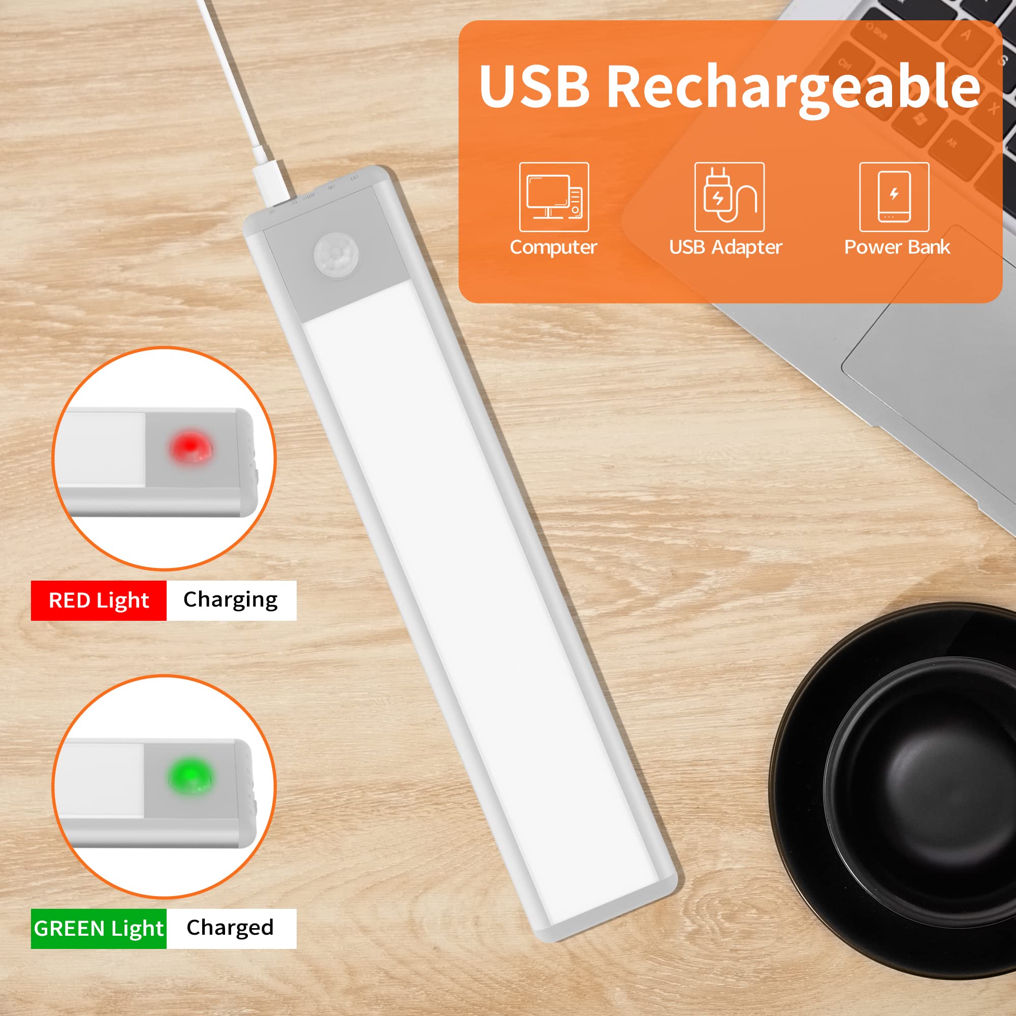 LED-kastverlichting met bewegingssensor - Verlichting onder de kast - 3