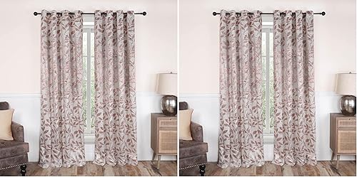 Miniatura 54 de Superior Cortinas opacas, oscurecimiento de la habitación para dormitorio, bloqueo solar, térmicas, cortinas bohemias modernas, colección de hojas