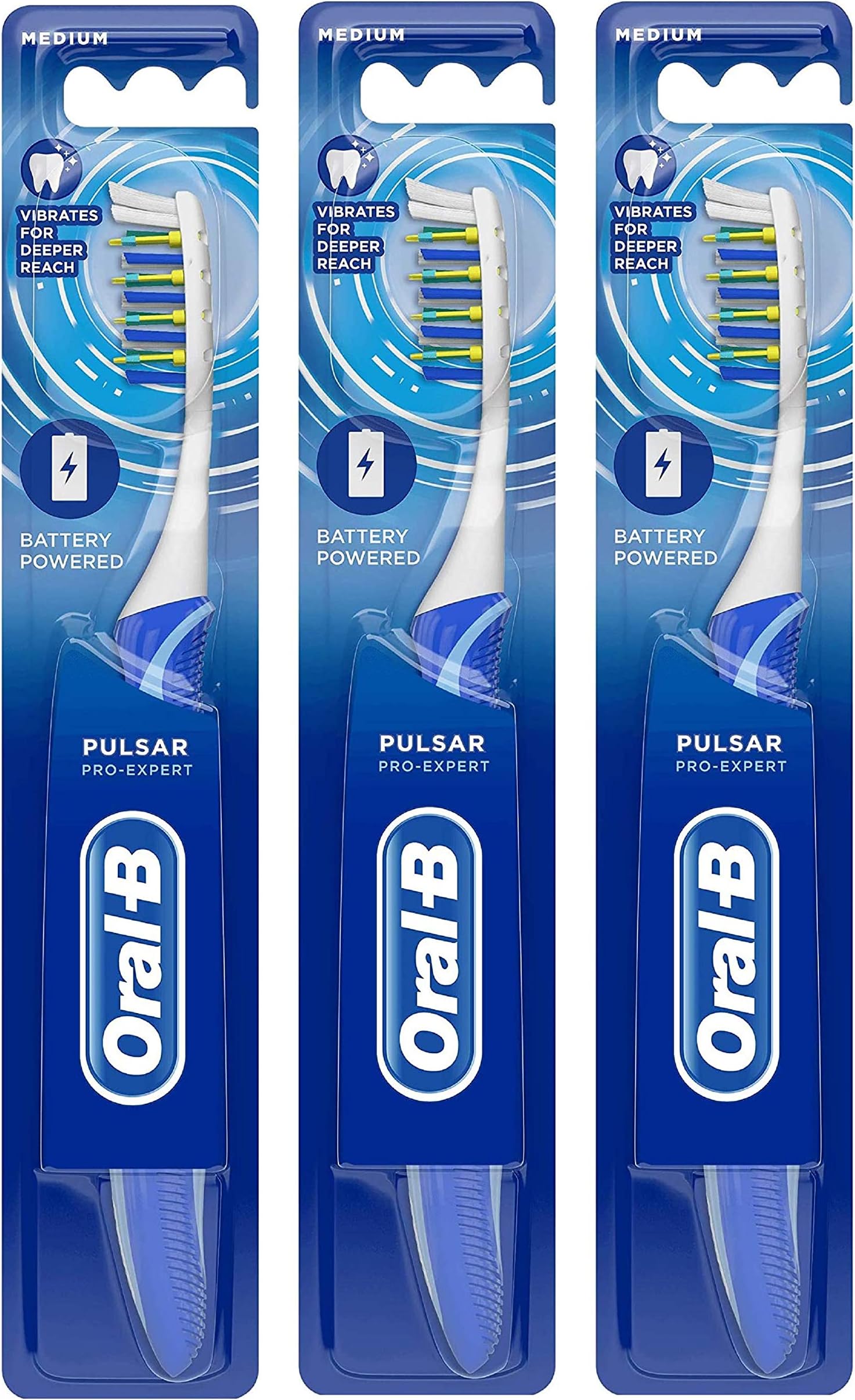 Oral-B Pro Expert Pulsar 35 Toothbrush Medium Pack of 3