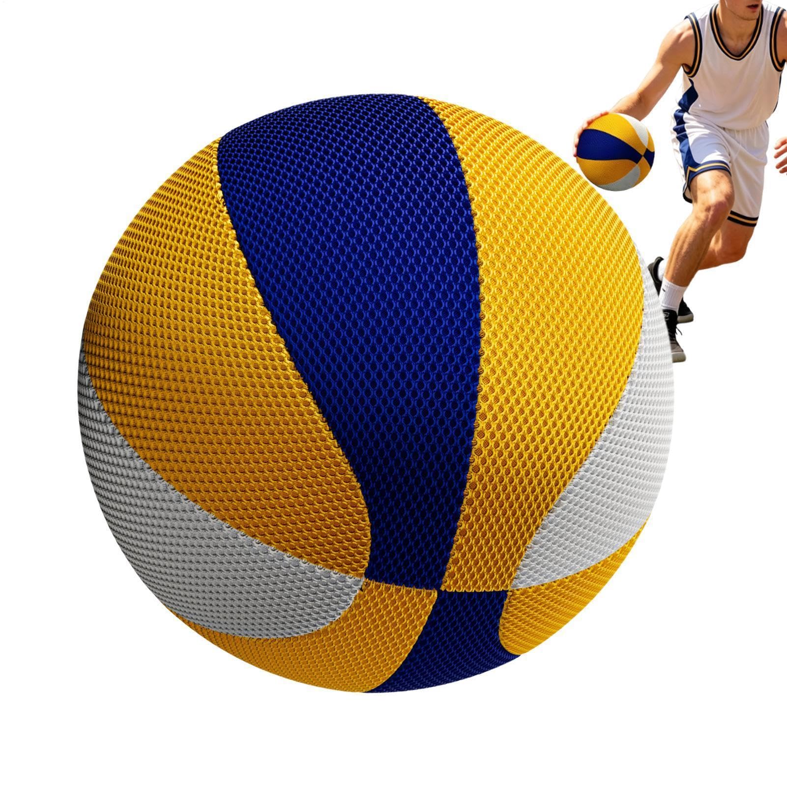 Ballon Basket Silencieux Intérieur – Taille 7 (580g) Ou 5 (330g), PU Antidérapant, Rebond Élevé, Sans Bruit