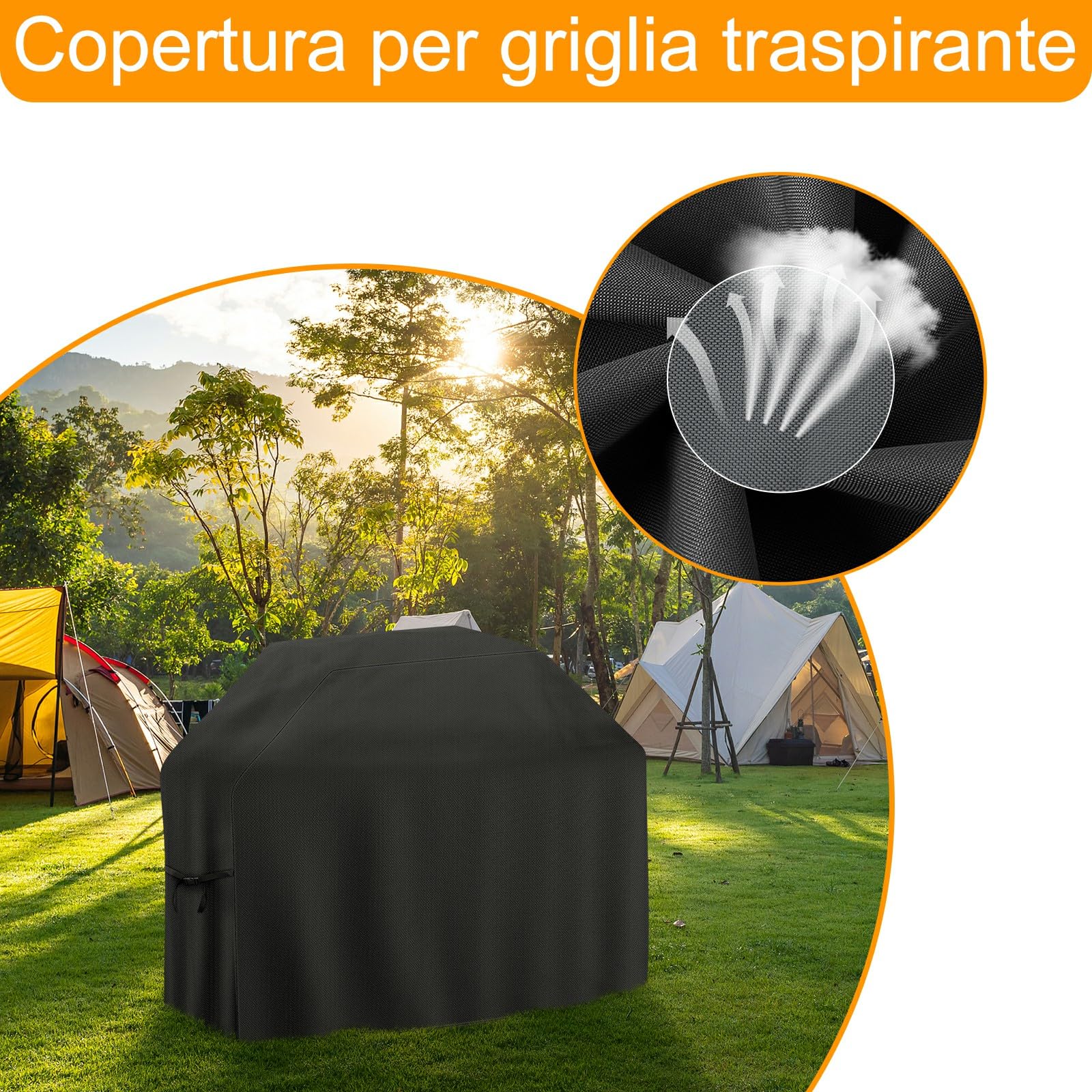 Copertura Impermeabile Per Barbecue Weber Q3000 Q2000 Per Uso Esterno In Giardino 1124 X 641 X 956 Cm 92421231