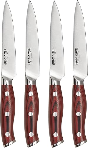 Miniatura 7 de Ergo Chef Crimson Series - Cuchillo para deshuesar de 6 pulgadas, acero alemán forjado X50CrMoV15, mango ergonómico G10, deshuesado de carne de