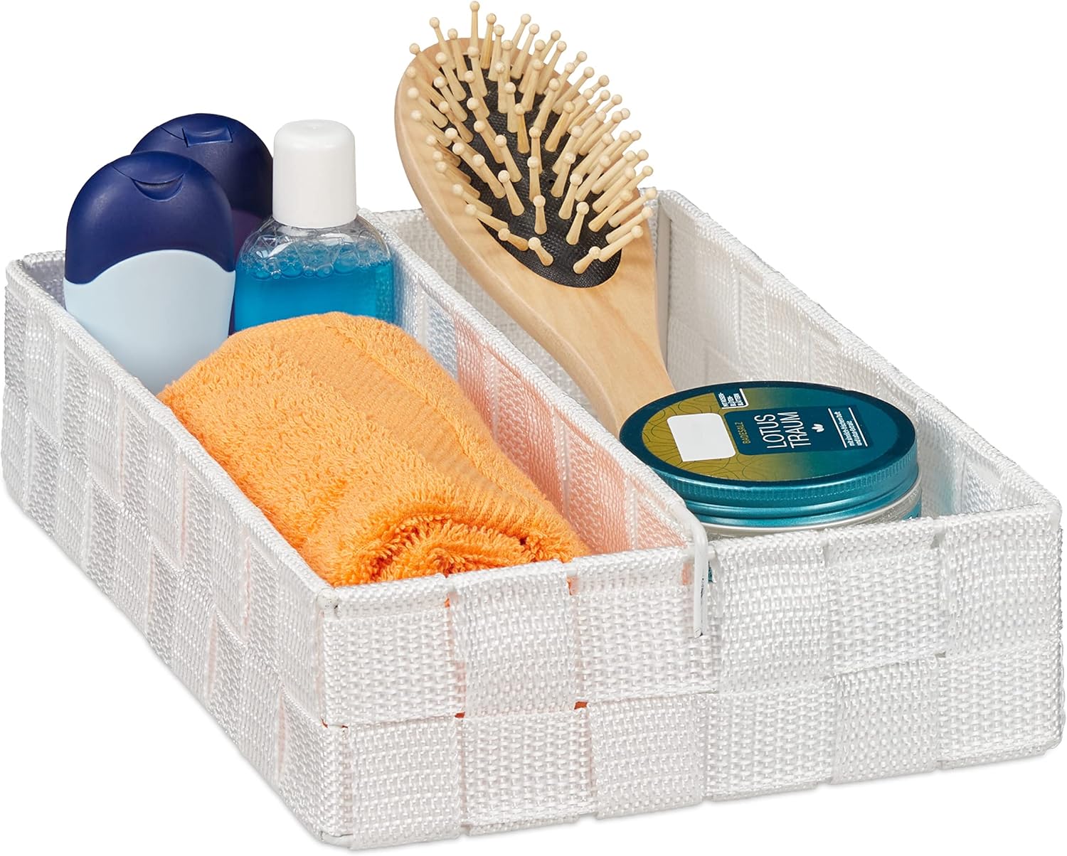 Relaxdays Storage, Variable Divider, Versatile Wicker Basket for