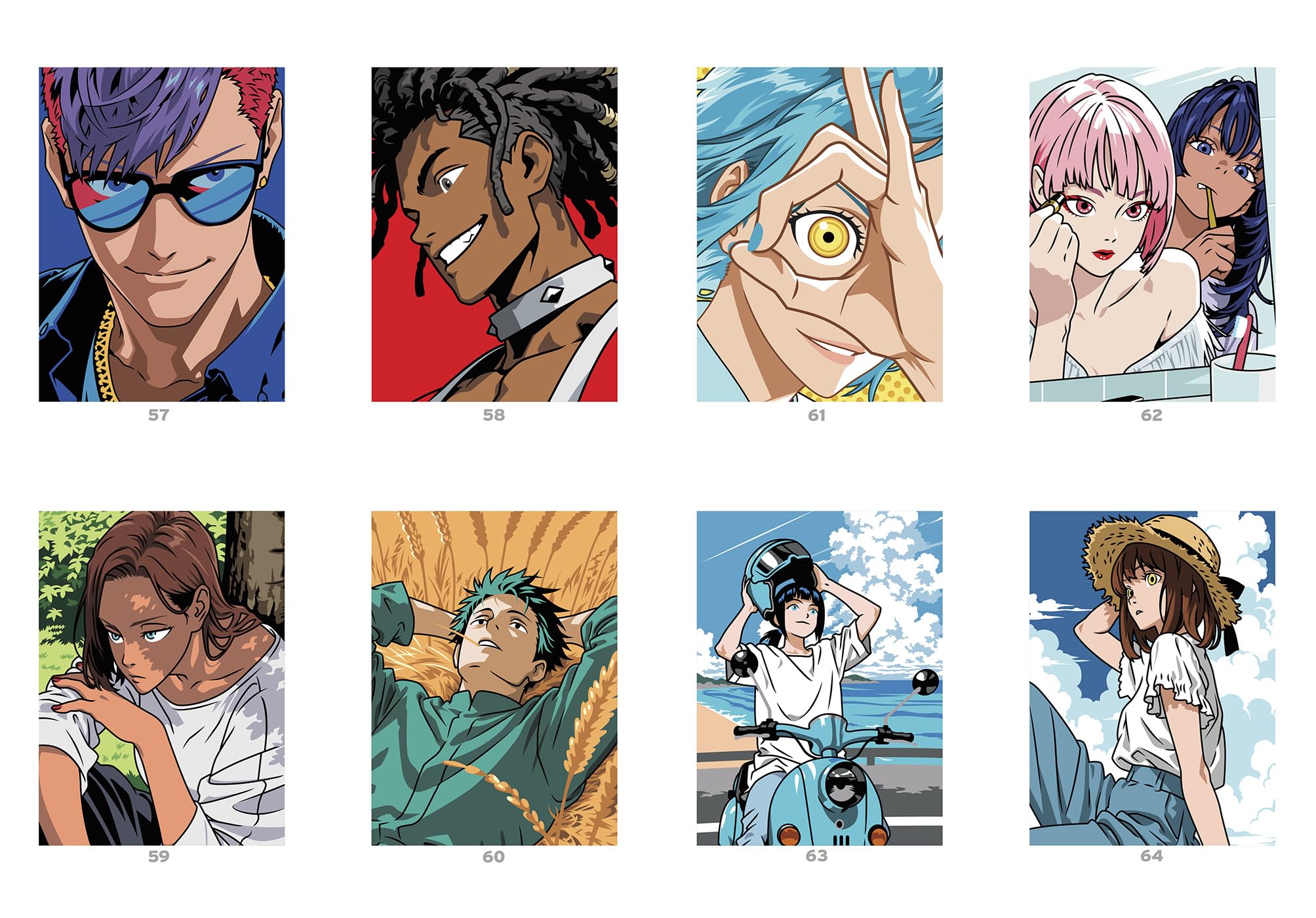Coloriages Mystères - Mangas Tome 2