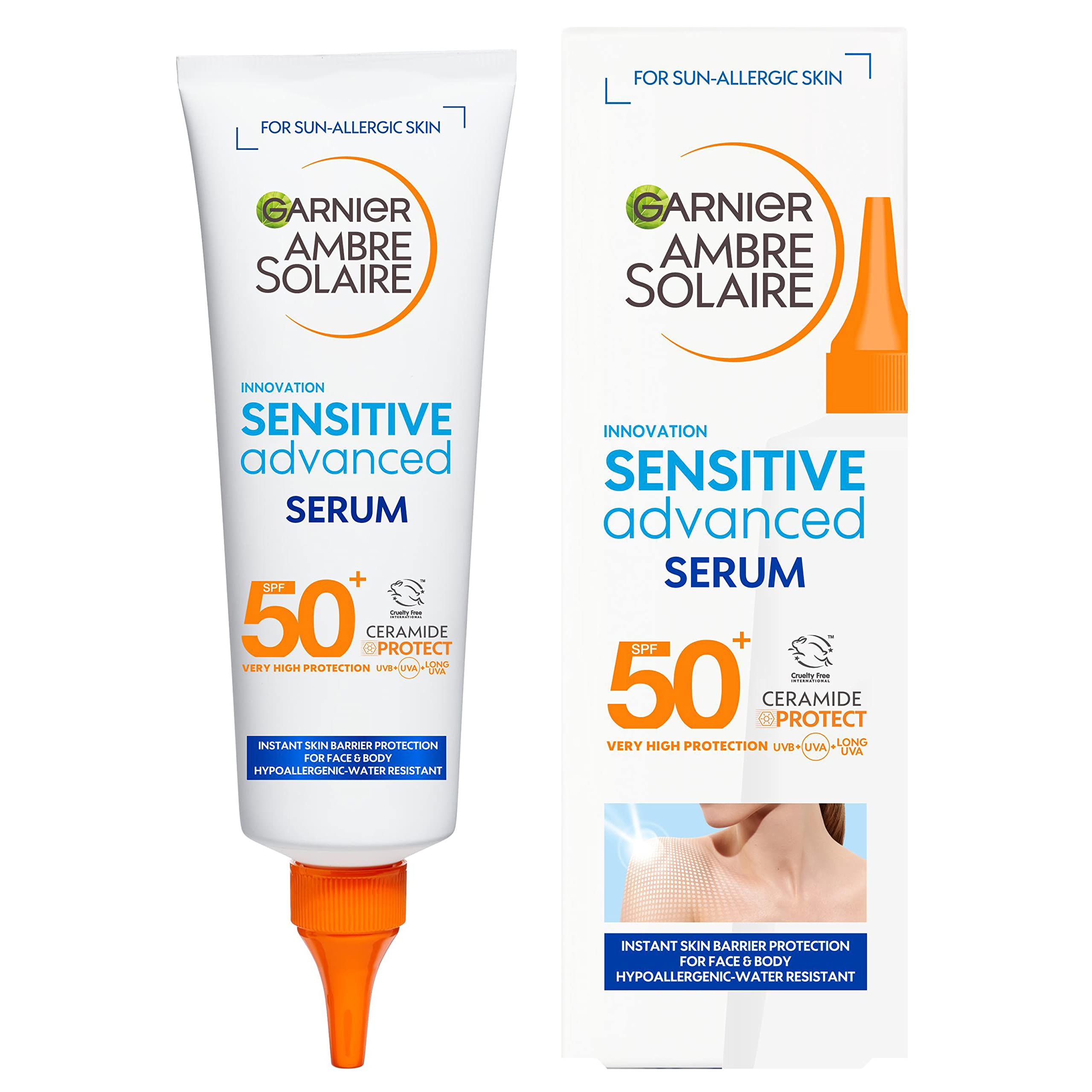 Garnier Ambre Solaire SERUM OCHRONNE DO CIAŁA. BARDZO WYSOKA OCHRONA SPF 50+. 125 ml