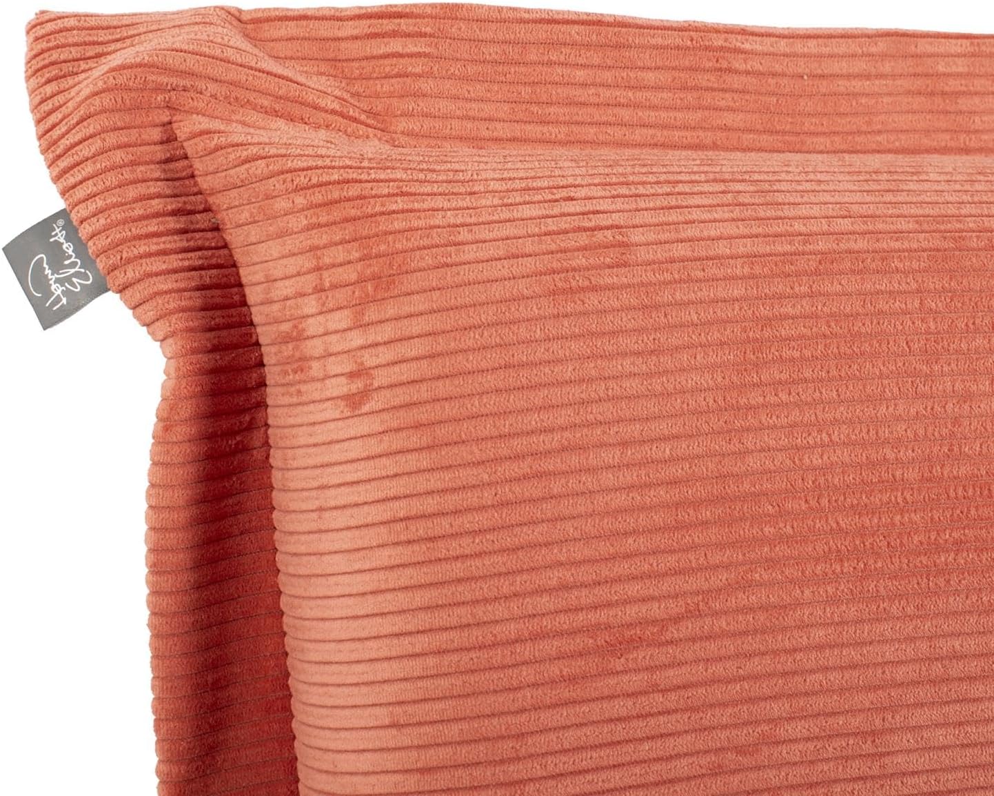 Howard Elliott Collection Hand Stitched Velvet Cushion with Removable Cover, Soft Decorative Throw Pillow with Envelope Closure, Made to Order, Cushion & Cover Only, 9H x 40W x 5D, Terracotta Orange