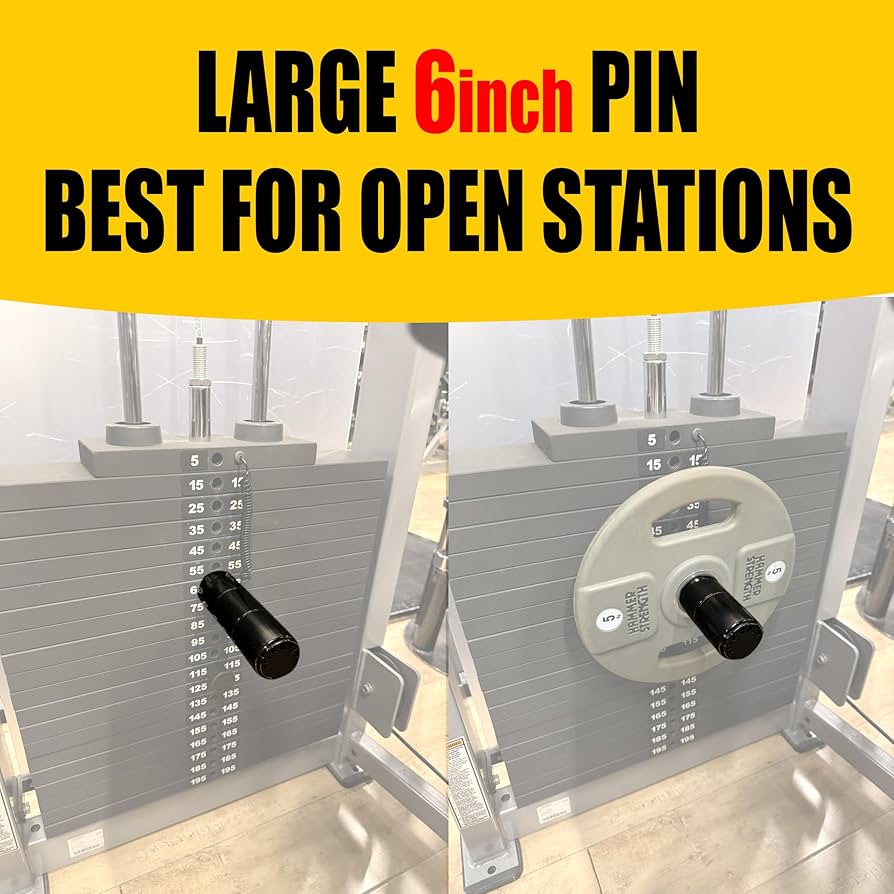 YOKEFIT Stack Extender Weight Replacement Solid Steel Gym pin with