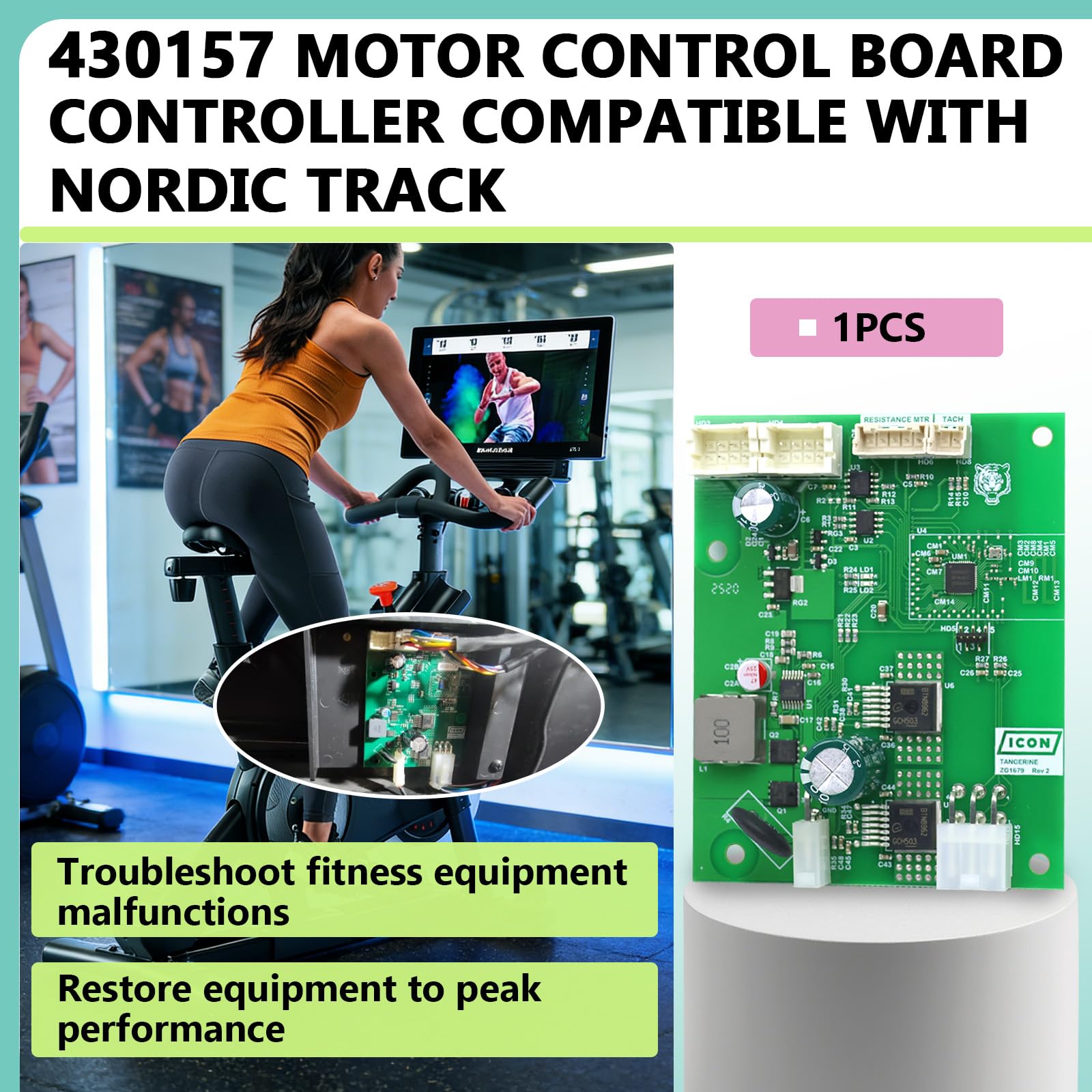 SYNCRO トレーニングコントローラー TOP/BOTTOM Amazon.com: 430157 Exercise Bikes Control Board Compatible with