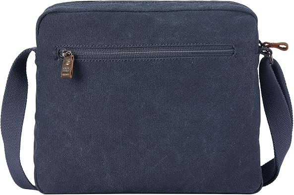 Troop London TRP0234 Classic Canvas Across Body Bag Denim