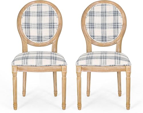 Miniatura 16 de Christopher Knight Home Phinnaeus Silla de comedor de tela beige de poliéster (juego de 2), juego de 2 piezas Beige,Verde azulado