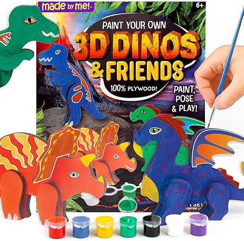 Made By Me Pinta tus propios dinosaurios 3D y amigos