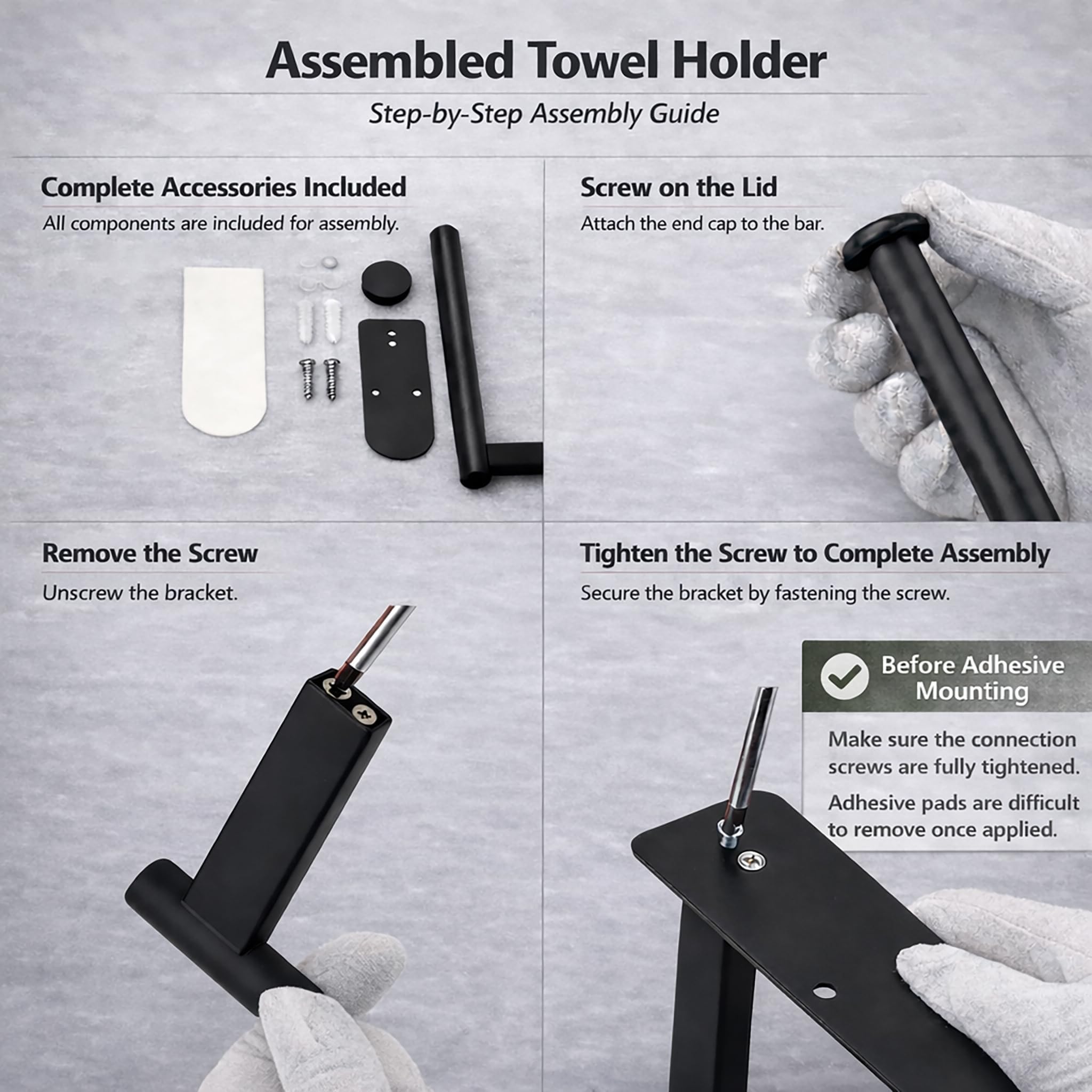 Stainless Steel Paper Towel Holder - Wall Mount or Adhesive -6 Stainless Steel Paper Towel Holder - Wall Mount or Adhesive -6