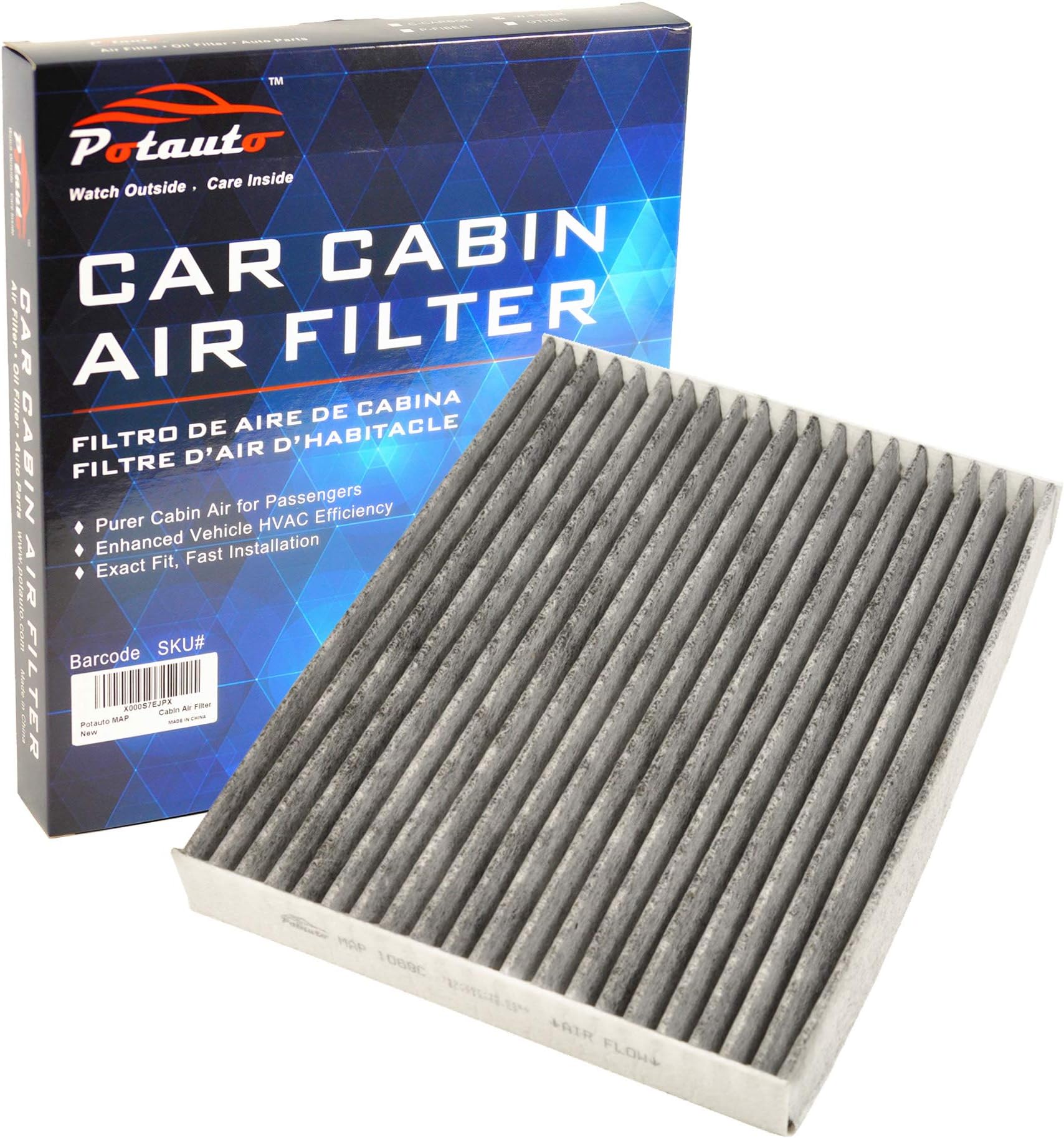 MAP 1069C (CF12002) Activated Carbon Car Cabin Air Filter Replacement for KIA SOUL EV