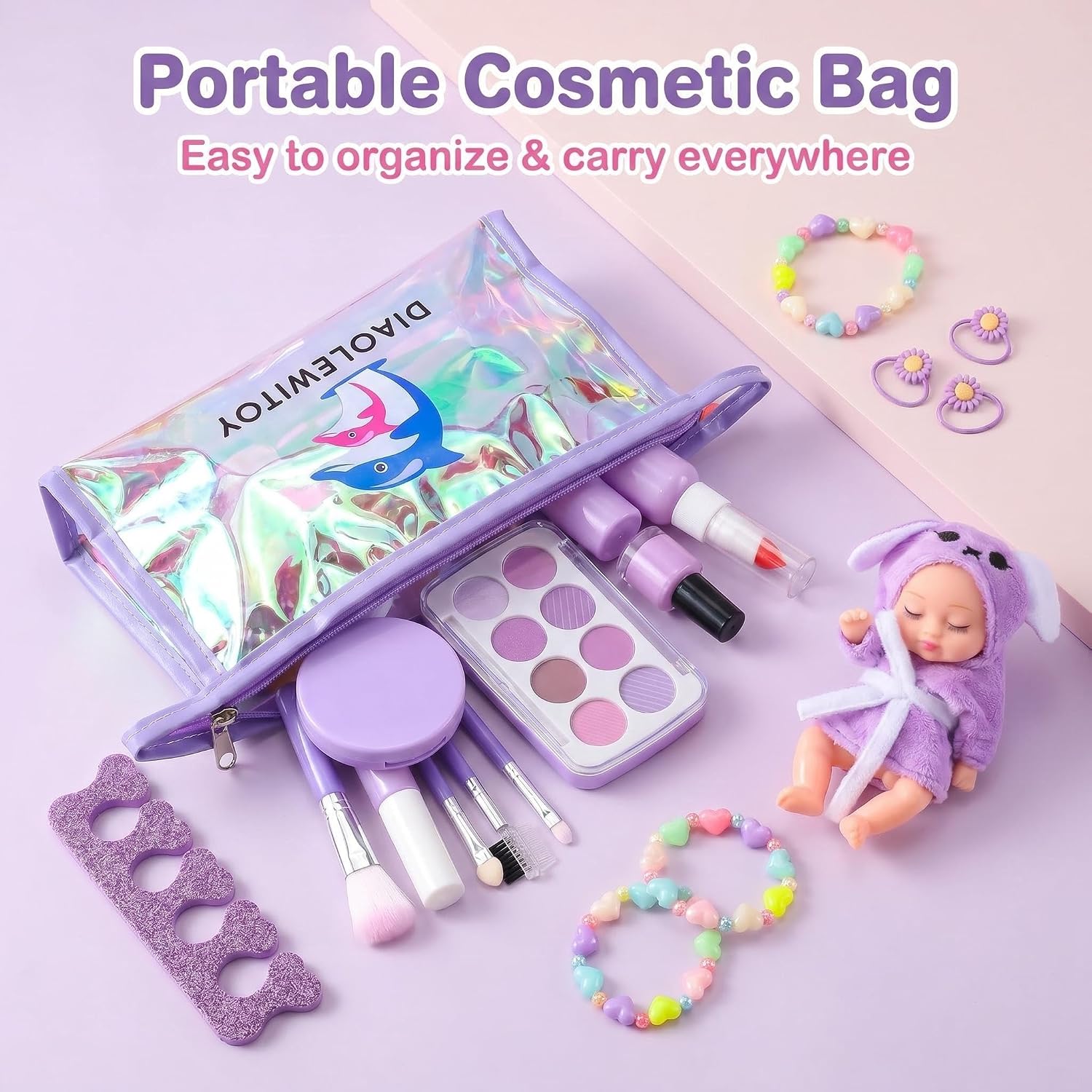 30pcs Kids Pretend Play Makeup Kit