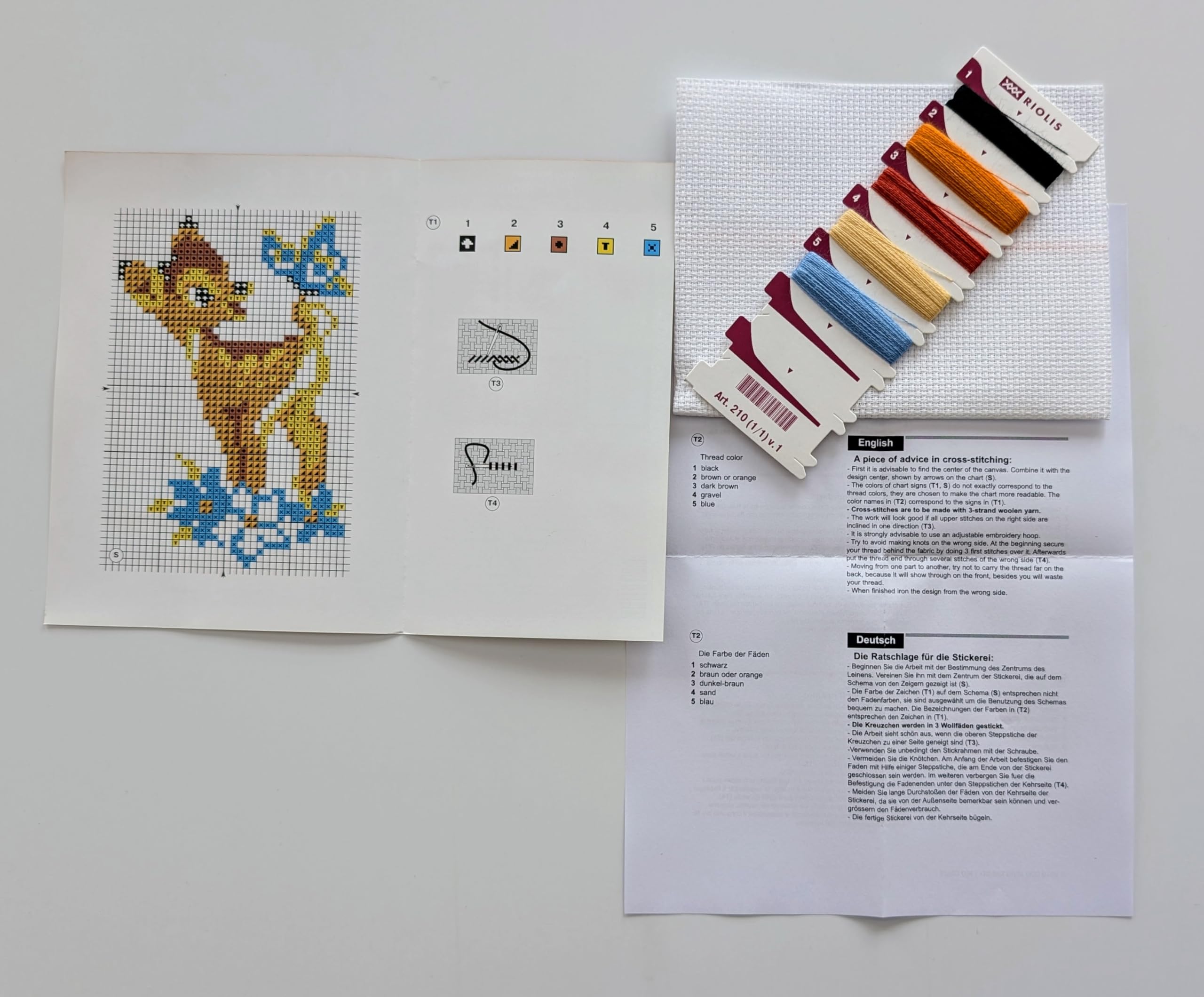 RIOLIS - Doe 210, Cross Stitch Kits 5,12