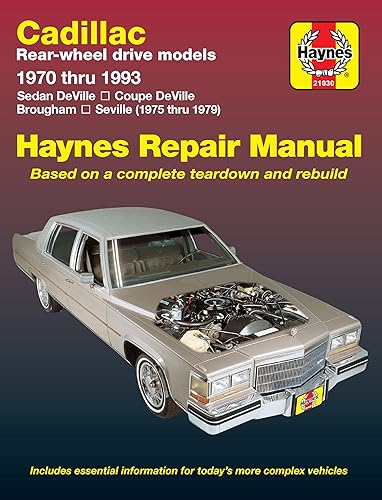 Cadillac RWD DeVille/Coupe/Sedan DeVille (70-85),Brougham (70-93) & Seville (75-79) Haynes